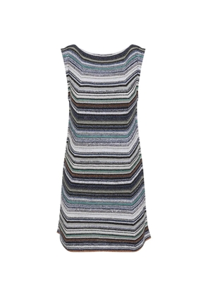 Missoni striped shift mini dress - Grey