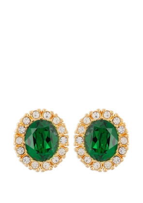 Christian Dior Pre-Owned 1980s clip-on earrings - Green