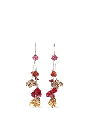 ISABEL MARANT beaded drop earrings - Silver