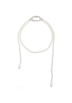 Simone Rocha faux-pearl drop necklace - Silver