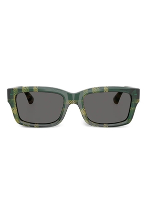Burberry Eyewear check-pattern square sunglasses - Green