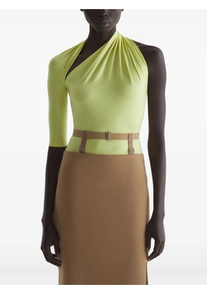 Mugler draped loop T-shirt - Yellow