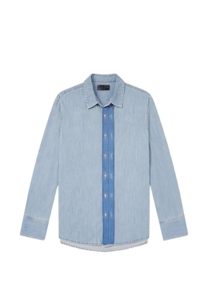 424 Hoorsenbuhs two-tone denim shirt - Blue