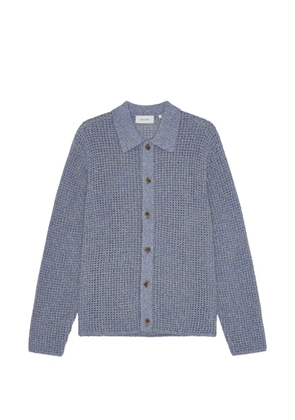 Les Deux Gerald open knit shirt - Blue