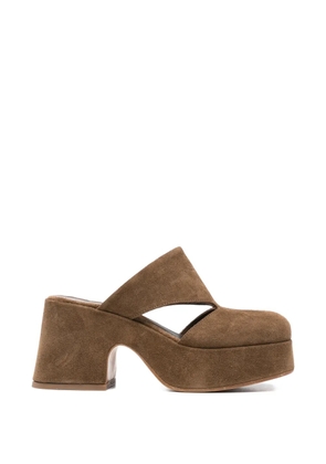 curiositè cut-out-detail mules - Brown