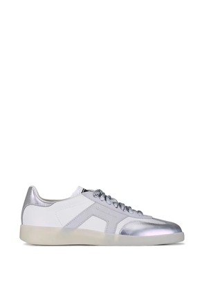 Santoni DBS Oly panelled leather sneakers - White