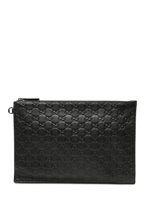 Gucci Pre-Owned 2000-2015 Guccissima clutch bag - Black