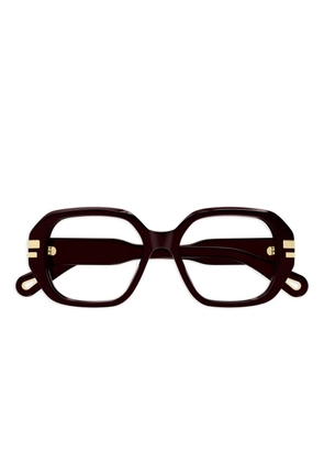 Chloé Eyewear oversize-frame glasses - Red