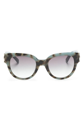 Longchamp tortoiseshell-effect cat-eye sunglasses - Blue