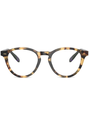 Polo Ralph Lauren round frame glasses - Brown