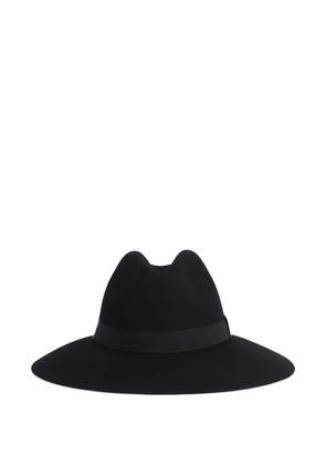 Fay wide-brimmed fedora hat - Black