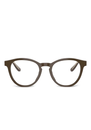 Giorgio Armani round-frame glasses - Brown