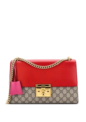 Gucci Pre-Owned Padlock GG Coated Canvas and Leather Medium shoulder bag - Multicolour