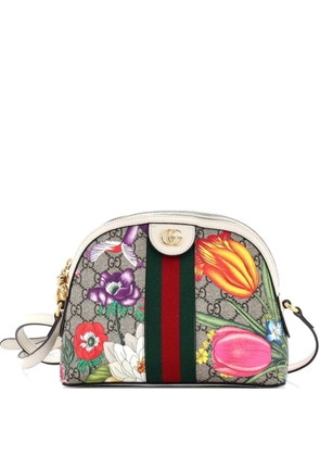 Gucci Pre-Owned Ophidia Dome Shoulder Bag Flora GG Coated Canvas Small crossbody bag - Brown