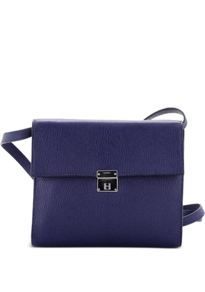 Hermès Pre-Owned Clic Wallet on Strap Chevre Mysore 16 shoulder bag - Blue