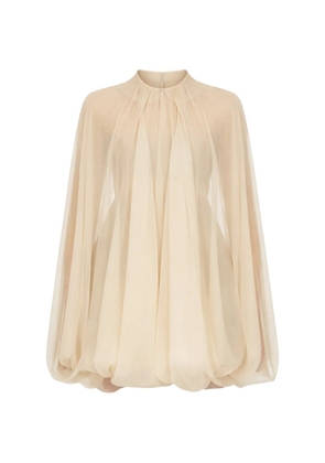 Rick Owens Luxor high-neck cape jacket - Neutrals