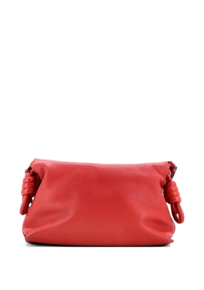 Loewe Pre-Owned Flamenco Knot Messenger Bag Leather Large crossbody bag - Red