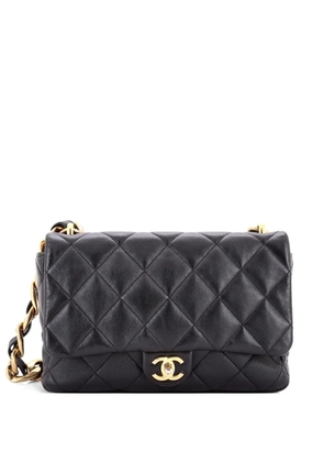 CHANEL Pre-Owned Funky Town Flap Bag Quilted Lambskin Large shoulder bag - Black