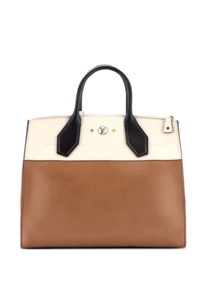 Louis Vuitton Pre-Owned City Steamer Handbag Leather GM satchel - Black