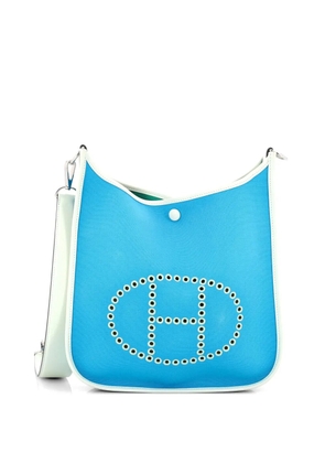 Hermès Pre-Owned Neo Evelyne Bag Toile and Leather PM crossbody bag - Blue