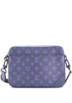 Louis Vuitton Pre-Owned Duo Messenger Bag Monogram Shadow Leather crossbody bag - Blue