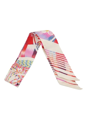 Hermès Pre-Owned 2023 Ex Libris Marble Twilly Silk Scarf scarves - Multicolour