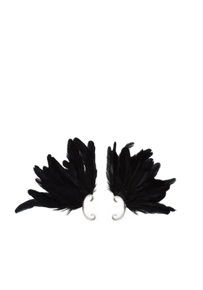 Ann Demeulemeester Tona feather ear cuff - Silver