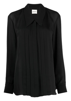 KHAITE Dorian silk shirt - Black