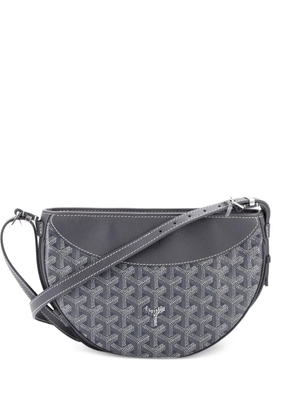 Goyard Pre-Owned Hirondelle Coated Canvas and Leather shoulder bag - Grey