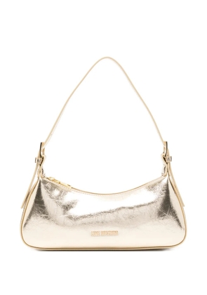 Love Moschino logo detail shoulder bag - Gold