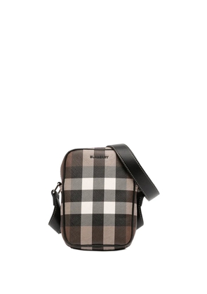 Burberry Pre-Owned 2000-2017 Giant Check E-Canvas Vertical Paddy crossbody bag - Brown