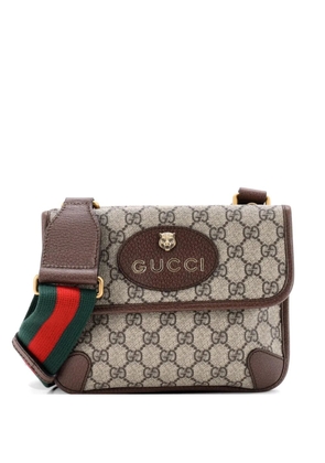Gucci Pre-Owned Neo Vintage Flap Messenger GG Coated Canvas Small crossbody bag - Brown