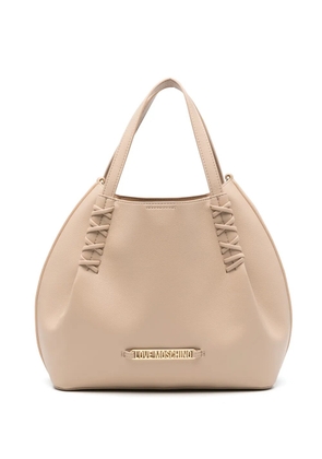 Love Moschino logo-detail tote bag - Neutrals