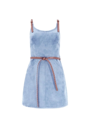 Alexis Kacen belted mini dress - Blue