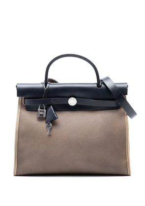 Hermès Pre-Owned 2017 Toile Herbag Zip 31 satchel - Blue