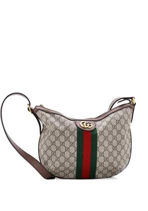 Gucci Pre-Owned Ophidia Half Moon Hobo GG Coated Canvas Small crossbody bag - Brown