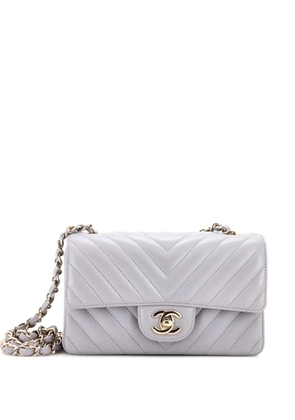 CHANEL Pre-Owned Classic Single Flap Bag Chevron Lambskin Mini shoulder bag - Grey