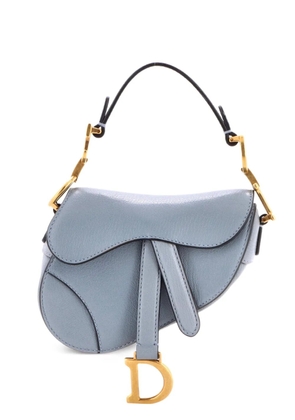 Christian Dior Pre-Owned Saddle Handbag Leather Micro satchel - Blue