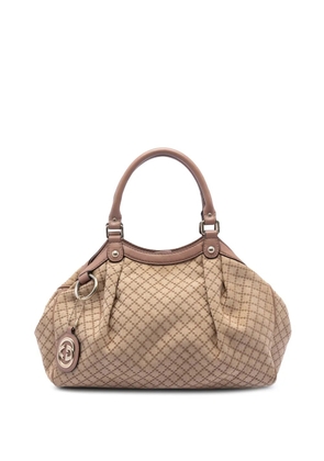 Gucci Pre-Owned 2016-2025 Medium Diamante Canvas Sukey tote bag - Brown