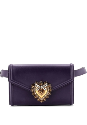 Dolce & Gabbana Pre-Owned Devotion Leather belt bag - Purple