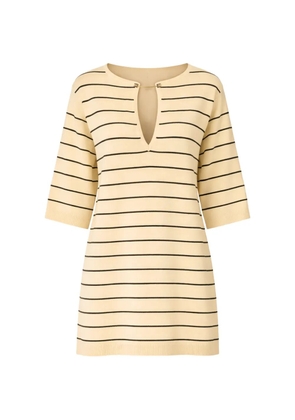 Elisabetta Franchi striped chain mini dress - Neutrals