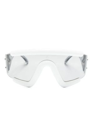 Moncler Eyewear Lancer shield-frame sunglasses - White