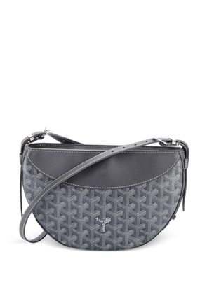 Goyard Pre-Owned Hirondelle Coated Canvas and Leather shoulder bag - Grey