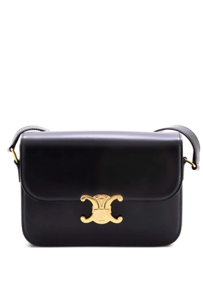 Celine Pre-Owned Triomphe Shoulder Bag Smooth Calfskin Medium crossbody bag - Black