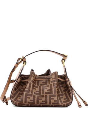 Fendi Pre-Owned Pomodorino Zucca Coated Canvas Mini bucket bag - Brown
