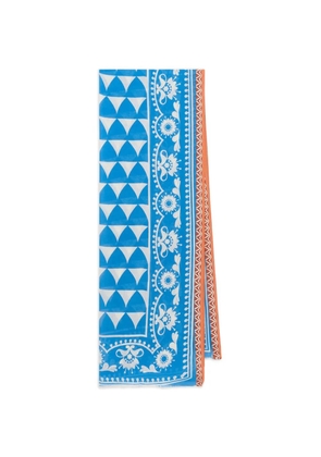 MALIPARMI geometric printed scarf - Blue