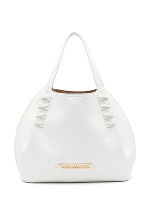 Love Moschino logo-detail tote bag - White