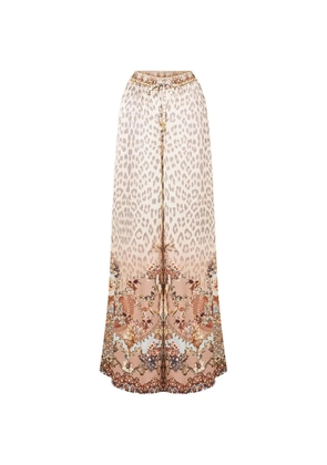 Camilla animal-print trousers - Neutrals
