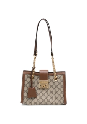 Gucci Pre-Owned small Padlock GG canvas shoulder bag - Neutrals