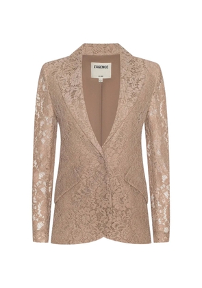 L'Agence Chamberlain lace blazer - Neutrals